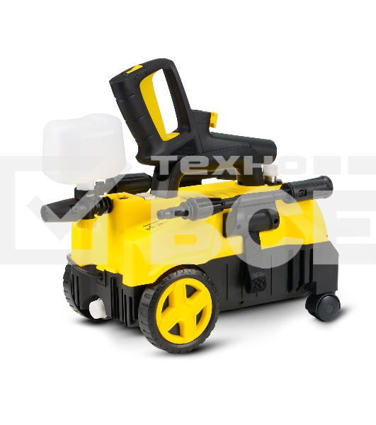 Мойка высокого давления 130/70 бар, KOLNER K140F, на 4 колесах, 1600Вт, 480л/ч, метал.помпа, шланг ВД 5м, кабель 5м, самовсас, Auto stop (пеногенератор)