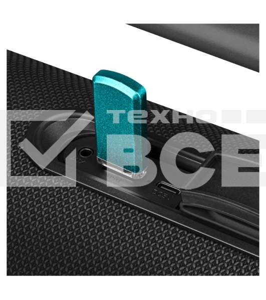 Колонка SVEN АС PS-395, черный (80 Вт, Waterproof (IPx5), TWS, Bluetooth, USB, 4800мА*ч)