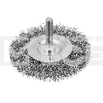 Набор щеток для дрели Denzel 2 Плоские 50-75 мм, 3 Чашки 25-50-75 мм, шпилька, нерж.вит. проволока, фото3