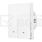 Комплект два умных двухклавишных выключателя HOMMYN 2SWZBNN02W, фото2