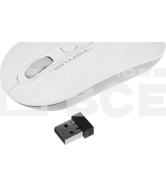 Мышь беспроводная A4Tech Fstyler FG20 белый, 2000 dpi, радиоканал, USB, кнопки - 4