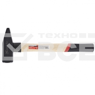 Молоток слесарный Matrix 1500 г, квадратный боек, деревянная рукоятка