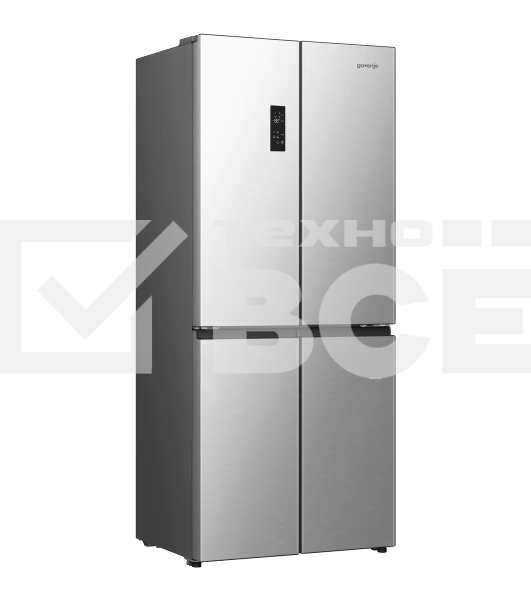 Холодильник Gorenje NRM819E61X серый трехкамерный 311/149л морозилка сбоку, No Frost, Side by Side
