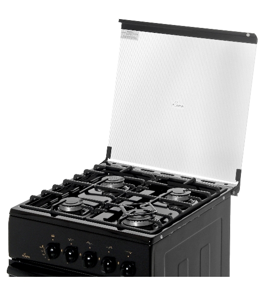Плита Газовая Flama FG 24022 B коричневый (стеклянная крышка) реш.чугун