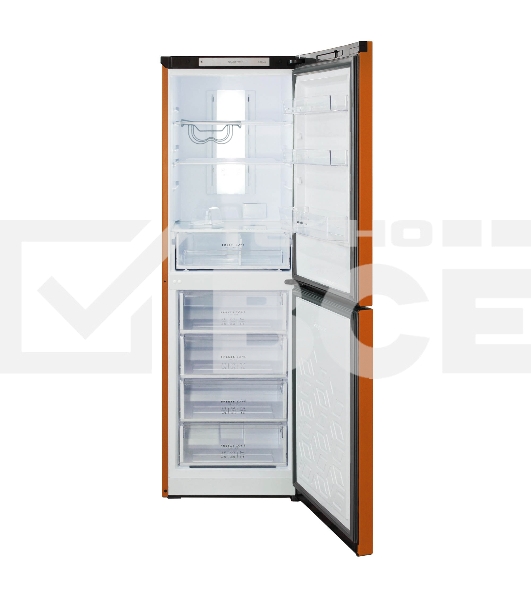 Холодильник Бирюса Б-T940NF оранжевый двухкамерный 210/130 л морозилка снизу, No Frost