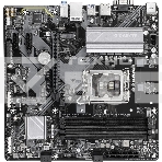 Материнская плата Gigabyte B760M D3HP DDR5, LGA 1700, Intel B760, 4xDDR5, 4xSATA, 2xM.2, 1xPCIe 4.0 x16, 1xPCIe x1, 1xHDMI, 1xVGA, 1xDP, 1x 1Gb LAN, 3xUSB-A 3.2 Gen 1, 2xUSB-A 2.0, 3x3.5 мм, 7.1, mATX, фото 1