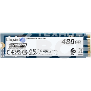 Накопитель SSD Kingston DC2000B, 480GB, PCIe 4.0 x4, M.2 2280, R/W 7000/800