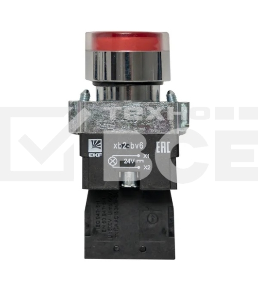 Кнопка BA42 с подсветкой 24В красн. NC PROxima EKF xb2-bw42-24