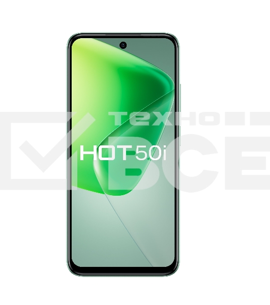 Смартфон Infinix HOT 50i, 6/128Gb, зеленый