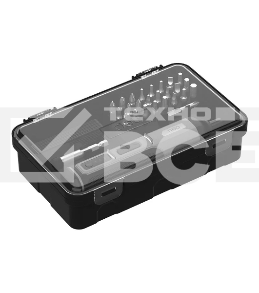 Отвертка аккумуляторная Deli DC160, (4В, 2А*ч, 5Нм, 300об/мин, Type-C, набор бит 4 шт, картон)