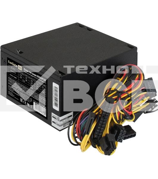 Блок питания 800W ExeGate 800NPXE (ATX, PPFC, SC, 12cm fan, 24pin, (4+4)pin, 2xPCI-E, 5xSATA, 3xIDE, black, кабель 220V 1,8м с защитой от выдергивания)