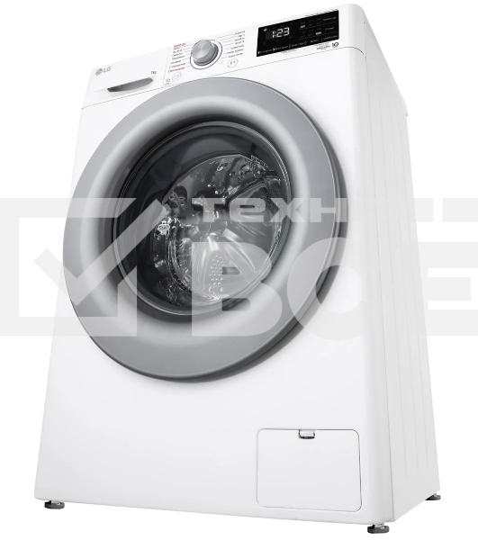 Стиральная машина LG F2V3HS4W белый, загрузка фронтальная 7 кг, 1200 об/мин., класс: A