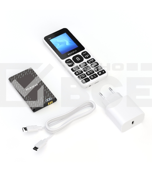 Мобильный телефон Maxvi P99 белый