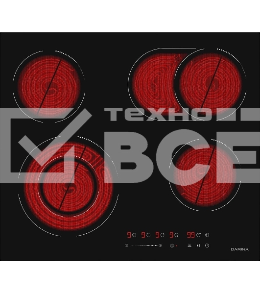 Электрическая варочная поверхность Darina 6Р Е328 B черный