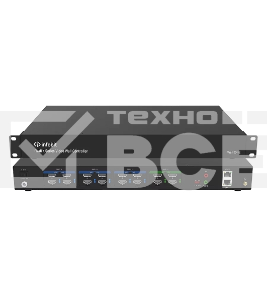 Контроллер видеостены Infobit iWall X412 разрешение 1080Р, 4х12 HDMI