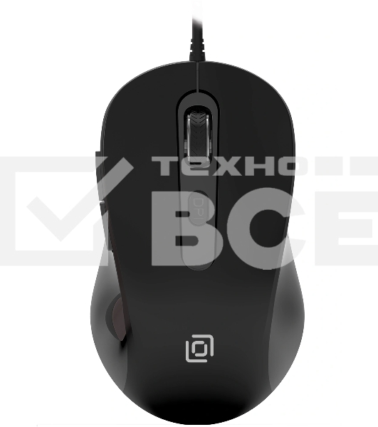 Мышь проводная Oklick 211M черный, 2400 dpi, USB, кнопки - 6