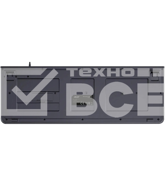 Клавиатура проводная Acer OKW400 черный USB Multimedia (ZL.KBDEE.01C) кабель 1.8м