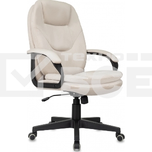 Кресло руководителя Бюрократ CH-668 светло-бежевый Holland 06, крестов. пластик