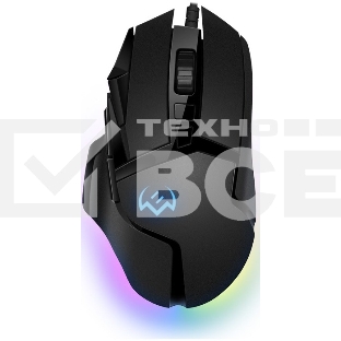 Мышь проводная SVEN RX-G975 черный, 10000 dpi, USB, кнопки - 10
