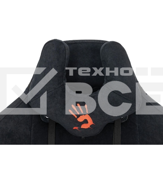 Кресло A4Tech Bloody GC-560 черный, ткань, 150 кг, подголовник, регулируемые подлокотники, механизм качания