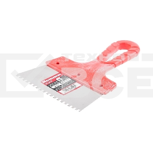 Шпатель зубчатый Hammer Flex  238-028 нерж. сталь 150 мм, 4*4 мм