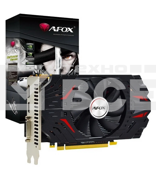 Видеокарта Afox GeForce GTX750 2GB GDDR5 128BIT DVI HDMI VGA ATX SINGLE FAN (AF750-2048D5H6-V3)