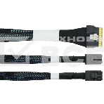 Кабель LR-Link SlimSAS x8 to 2 x miniSAS HD  (SFF-8654 x8 - 2 x SFF-8643) Cable, 800mm, фото2