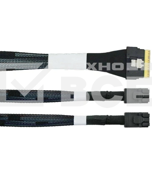 Кабель LR-Link SlimSAS x8 to 2 x miniSAS HD  (SFF-8654 x8 - 2 x SFF-8643) Cable, 800mm