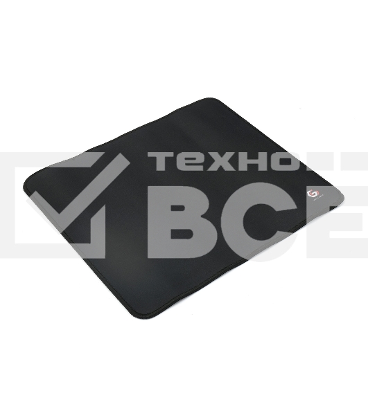Коврик для мыши Gembird MP-35-30-BLACK, черный, 350х300х3мм, ткань+резина, оверлок, коробка