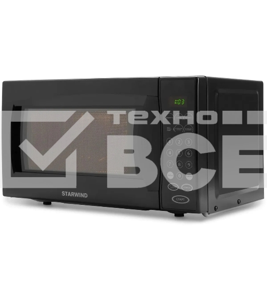 Микроволновая печь Starwind SMW5020 черный, 20 л, 700 Вт, переключатели - сенсор