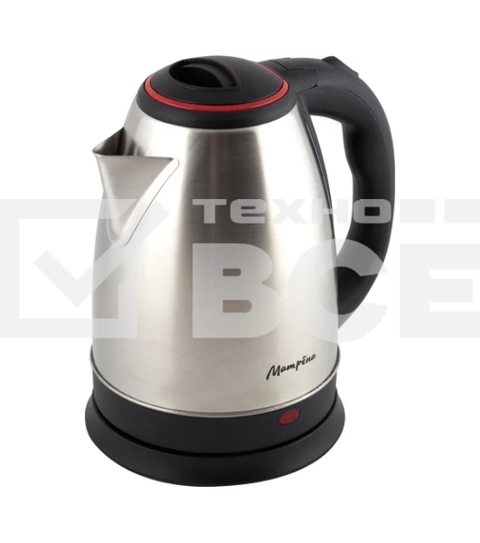 Чайник электрический Матрена MA-001 1,8 л, сталь,цвет крышки красный (005457)