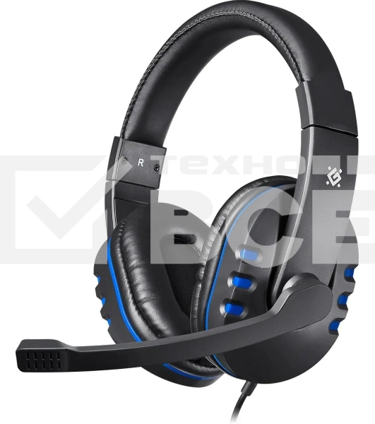 Гарнитура проводная Defender GAMING WARHEAD G-160 BLACK/BLUE