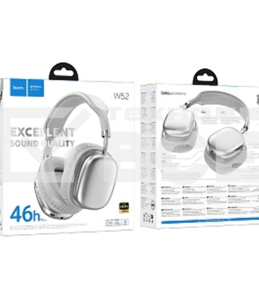 Наушники беспроводные накладные HOCO (6942007646550) W52, серебристый