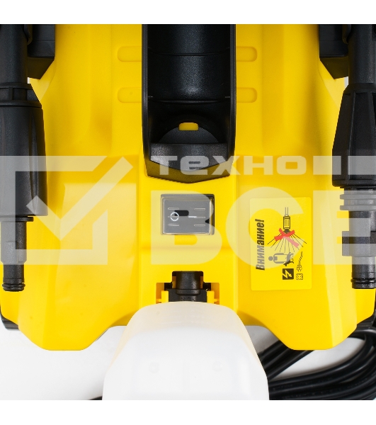 Мойка высокого давления 130/70 бар, KOLNER K140F, на 4 колесах, 1600Вт, 480л/ч, метал.помпа, шланг ВД 5м, кабель 5м, самовсас, Auto stop (пеногенератор)