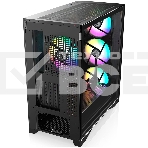 Компьютерный корпус без блока питания Case Raijintek AGOS MAX-MS4, Midi-Tower, TG, 4x140мм ARGB, 2xUSB 3.0 + 1xUSB Type-C, E-ATX, ATX, mATX, mITX черный, фото3