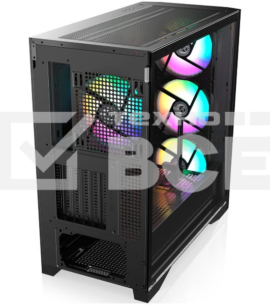 Компьютерный корпус без блока питания Case Raijintek AGOS MAX-MS4, Midi-Tower, TG, 4x140мм ARGB, 2xUSB 3.0 + 1xUSB Type-C, E-ATX, ATX, mATX, mITX черный