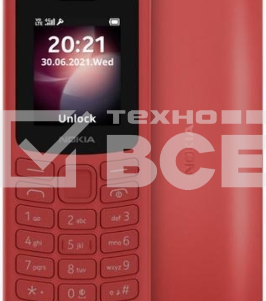Мобильный телефон Nokia 105 TA-1557 DS EAC1 RED