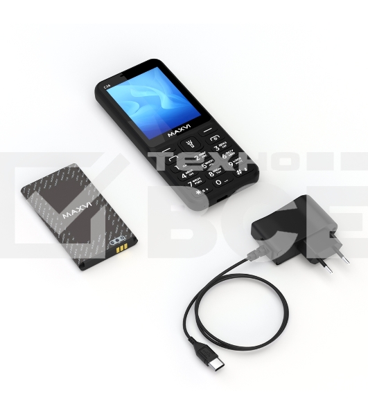 Мобильный телефон Maxvi C38 черный