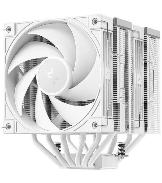 Кулер для процессора DEEPCOOL AK620 G2 WH LGA1851/1700/1200/115X/AM5/AM4 (8шт/кор, TDP 260W, PWM, DUAL Fan 120мм, 6 тепл. трубок, Copper Base, Wood-grain top cover, белый) RET (R-AK620G2-WHNNMN-GJD)