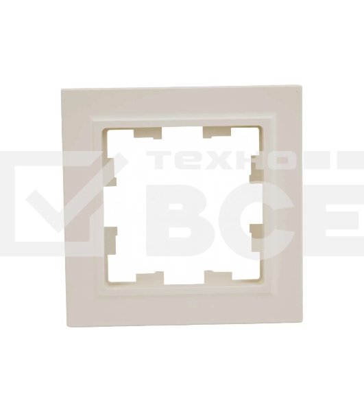 Рамка 1-мест. РУ-1-БрКр беж.