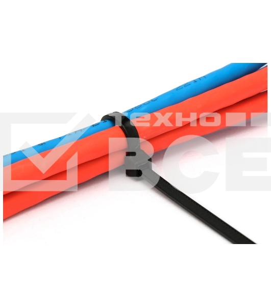 Стяжки Cablexpert NYT-400x7.6B пластиковые 400 мм х 7.6 мм, черные (100 шт.)