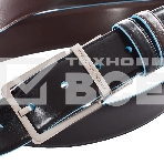 Ремень мужской Piquadro Blue Square CU2619B2/NMO черный/коричневый натур.кожа, фото3