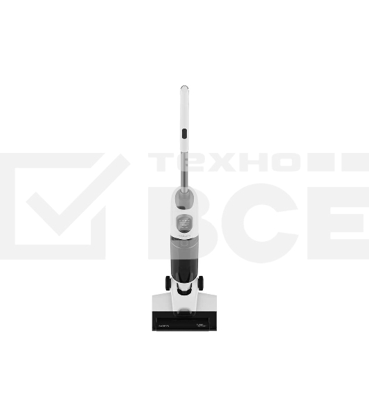 Пылесос вертикальный GARLYN Aqua Base 3 белый/черный, питание от аккумулятора, 170 Вт, уборка сухая/влажная, пылесборник 0.4 л