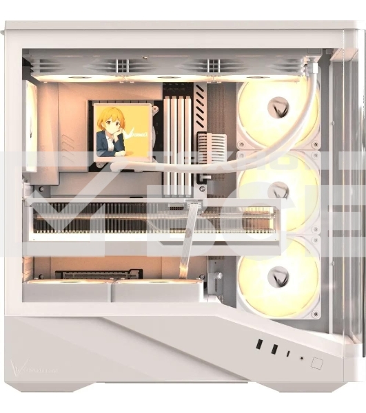 Компьютерный корпус AeroCool/Formula Crystal U9 белый без БП ATX 2xUSB3.0 audio bott PSU