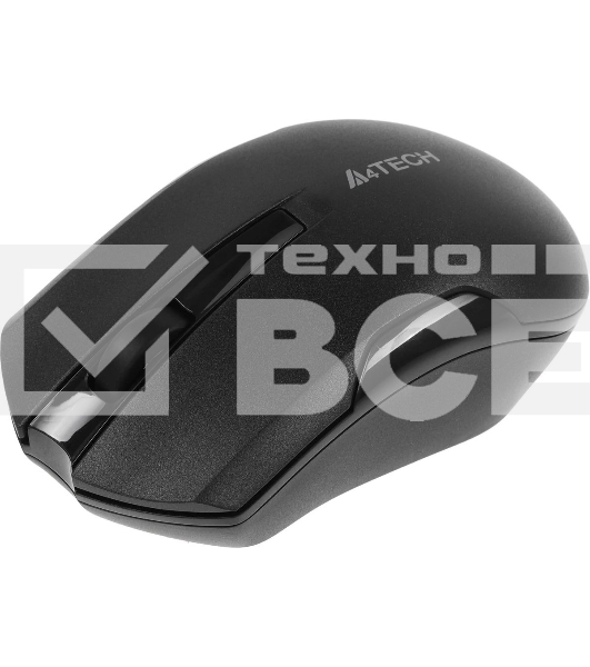 Мышь беспроводная A4Tech G3-200NS черный, 1200 dpi, радиоканал, USB, кнопки - 3