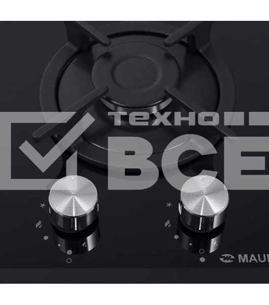 Газовая варочная панель Maunfeld EGHG.32.1CB/G, 2 конфорки, закаленное стекло, черный