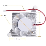 Универсальный радиатор с вентилятором охлаждения Orange Pi Cooling Fan OrangePi 5 Plus_v1.3.2 (для Orange Pi 5 Plus, OrangePi 5_v1.3.2), фото3