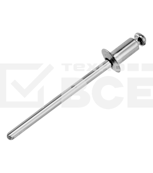 Заклепки алюминиевые Denzel, 1/8'-1/4', 3 х 6 мм, 50 шт.