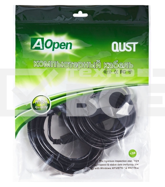 Кабель-адаптер USB3.0-repeater, удлинительный активный <Am-->Af> 15м QUST/qust<ACU827A-15M>