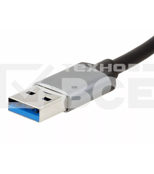 Переходник VCOM USB 3.0 -->RJ-45 1000Mbps+3 USB3.0, Aluminum Shell, 0.2м <DH312A>